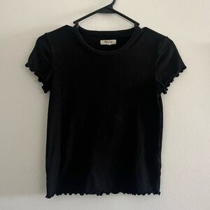 Madewell Black Baby Tee